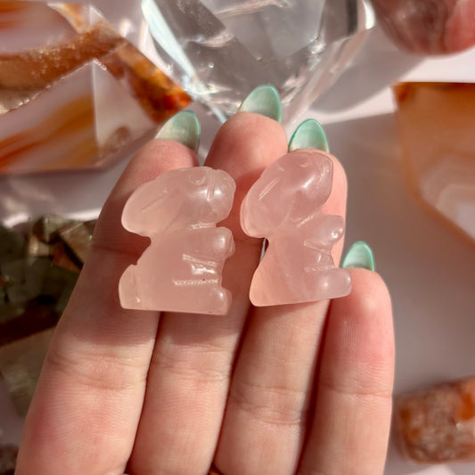 ROSE QUARTZ BUNNY