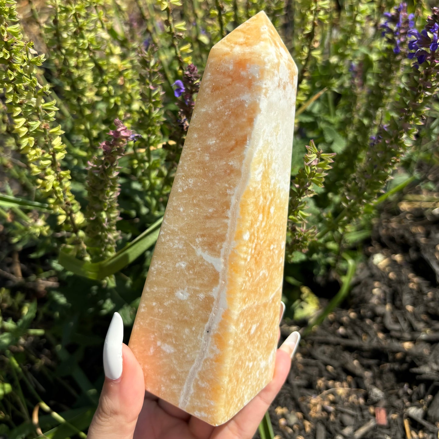 ORANGE CALCITE TOWERS