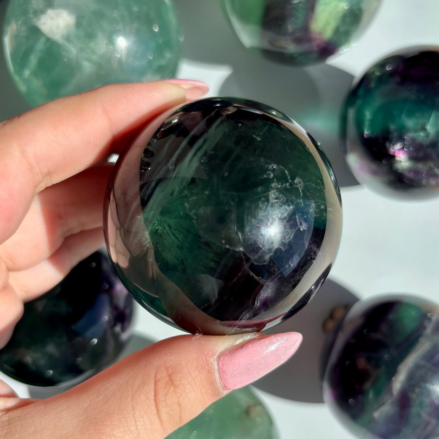FLUORITE SPHERES