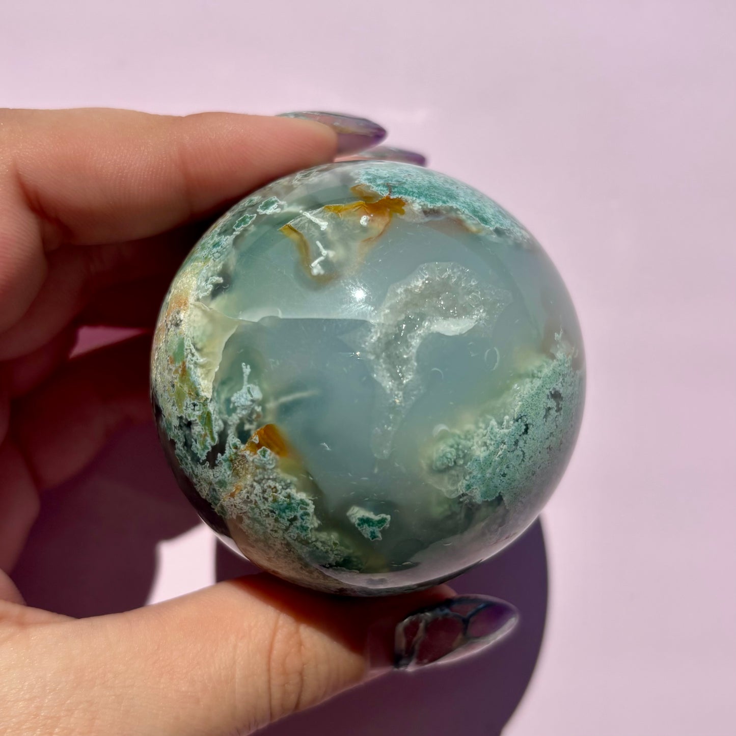 MOSS AGATE SPHERES