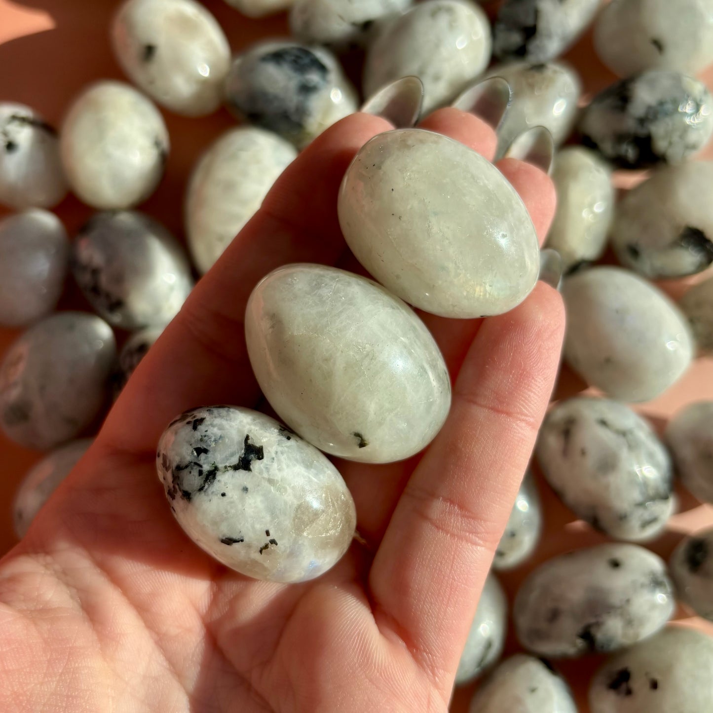 RAINBOW MOONSTONE TUMBLE