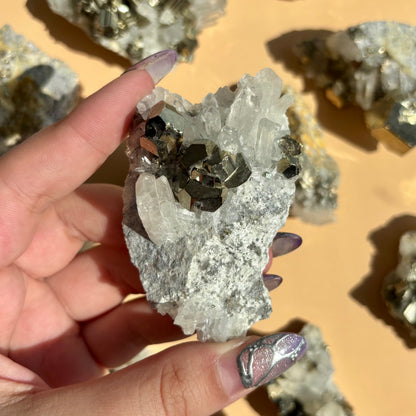 PYRITE AND QUARTZ SPECIMENS