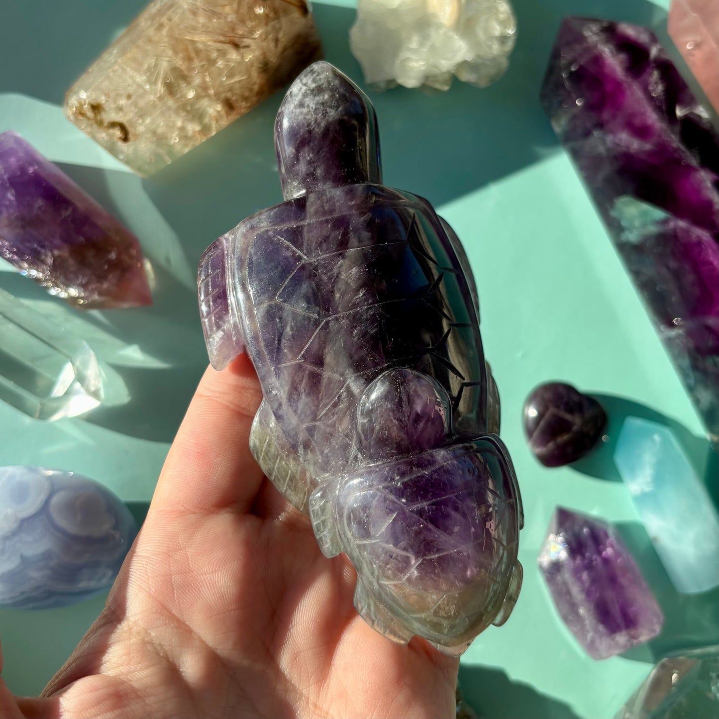 AMETHYST TURTLE PAIRS