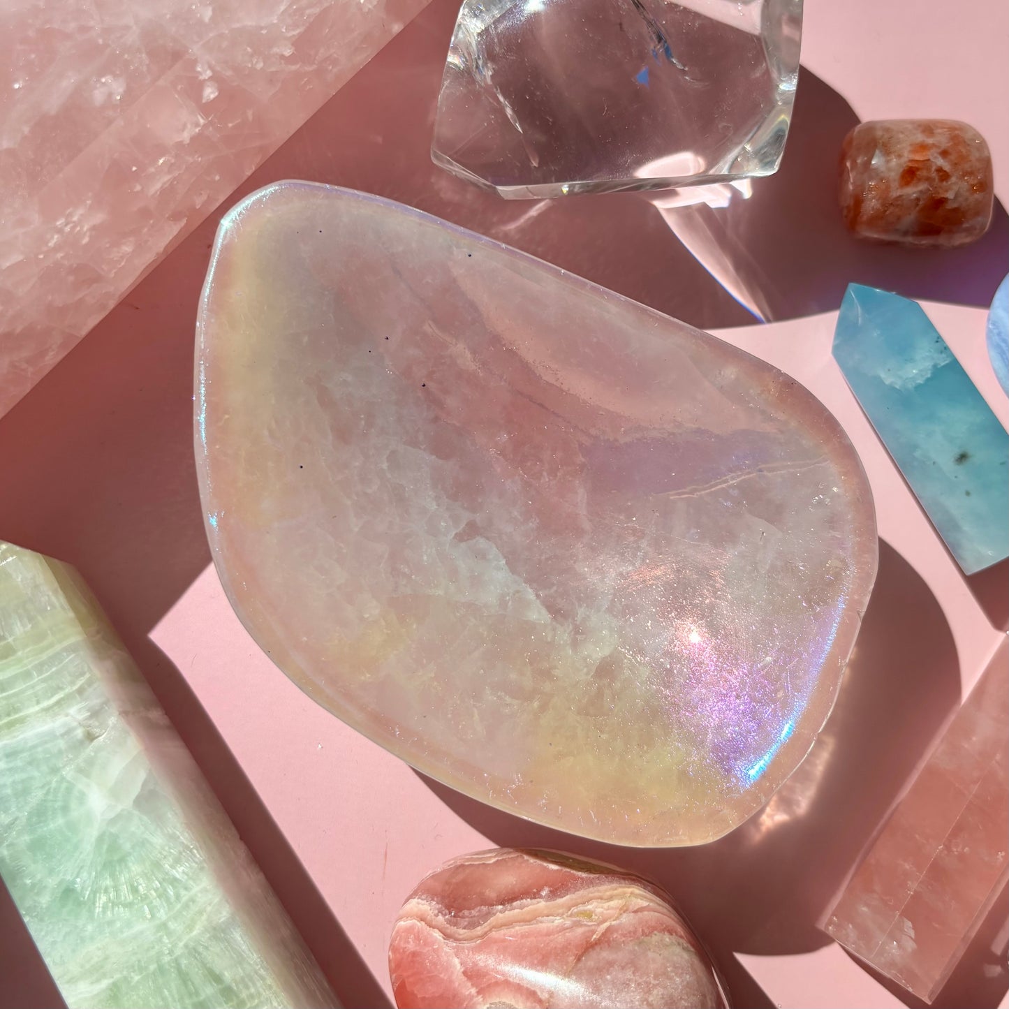 AURA ROSE QUARTZ BOWLS