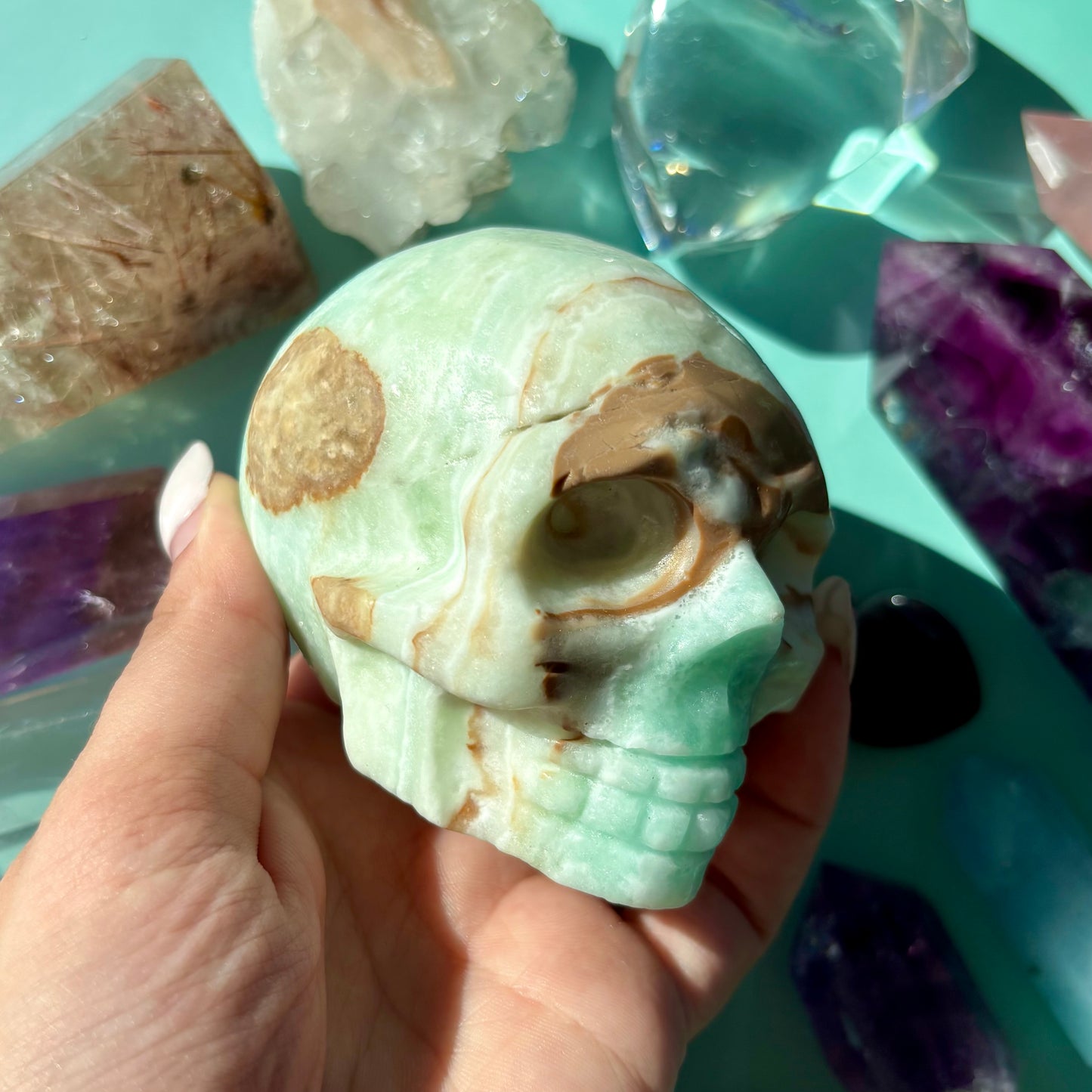 CARIBBEAN CALCITE SKULLS