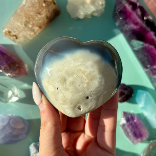 ORCA AGATE HEARTS