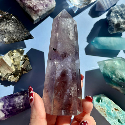 FINGERPRINT AMETHYST TOWER