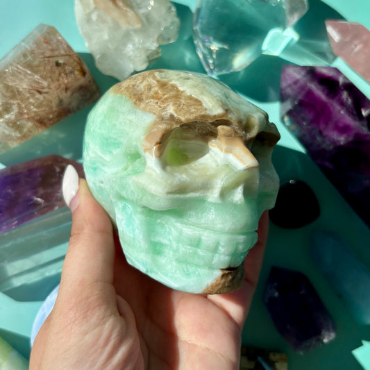 CARIBBEAN CALCITE SKULLS