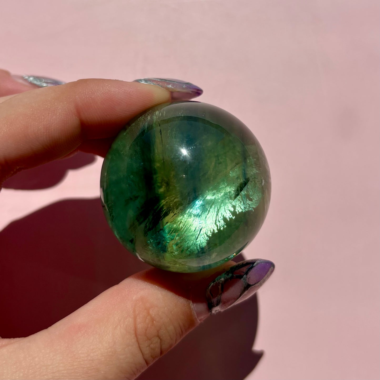GEMMY GREEN FLUORITE SPHERES