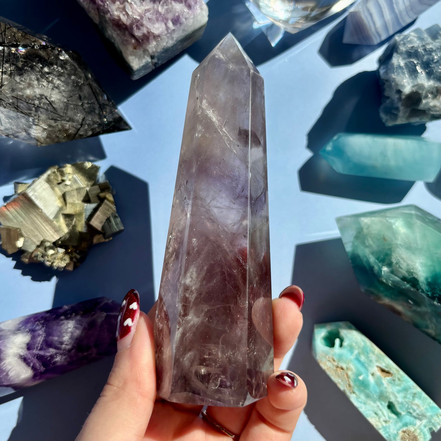 FINGERPRINT AMETHYST TOWER