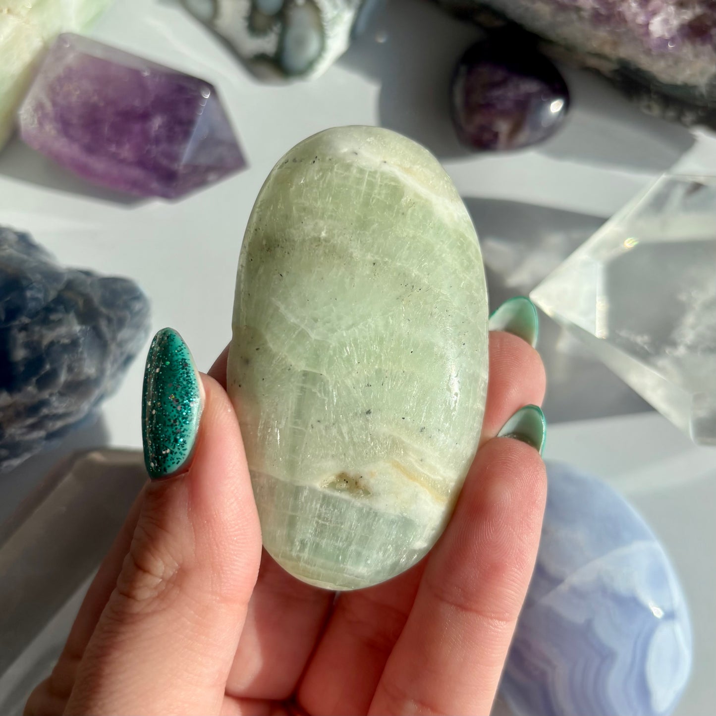 PISTACHIO CALCITE PALMSTONE