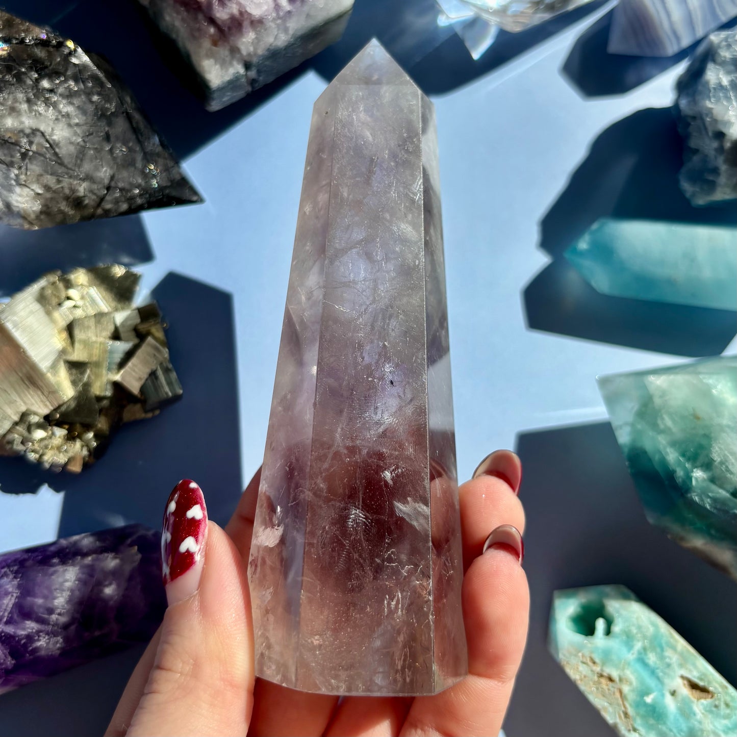 FINGERPRINT AMETHYST TOWER