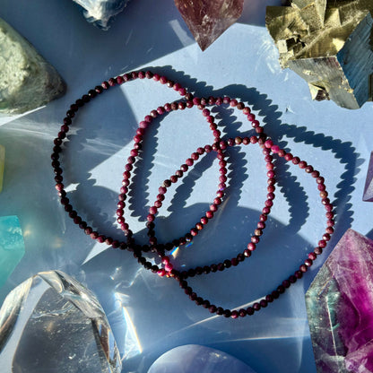 RUBY BRACELET - FACETED