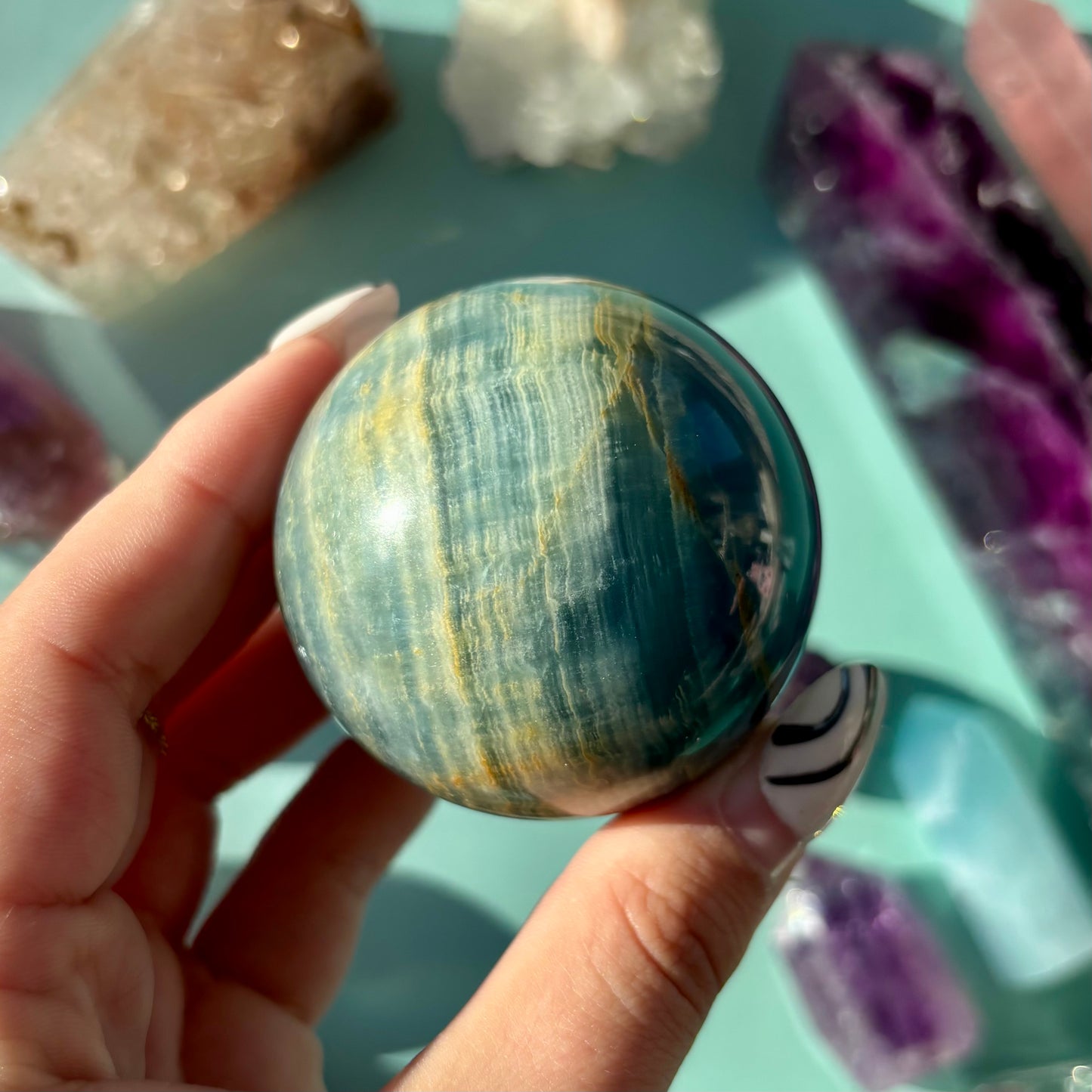 BLUE ONYX SPHERES