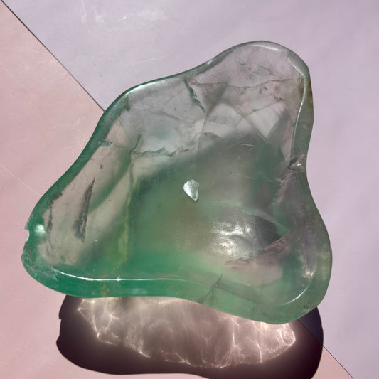 IMPERFECT FLUORITE BOWL - 68