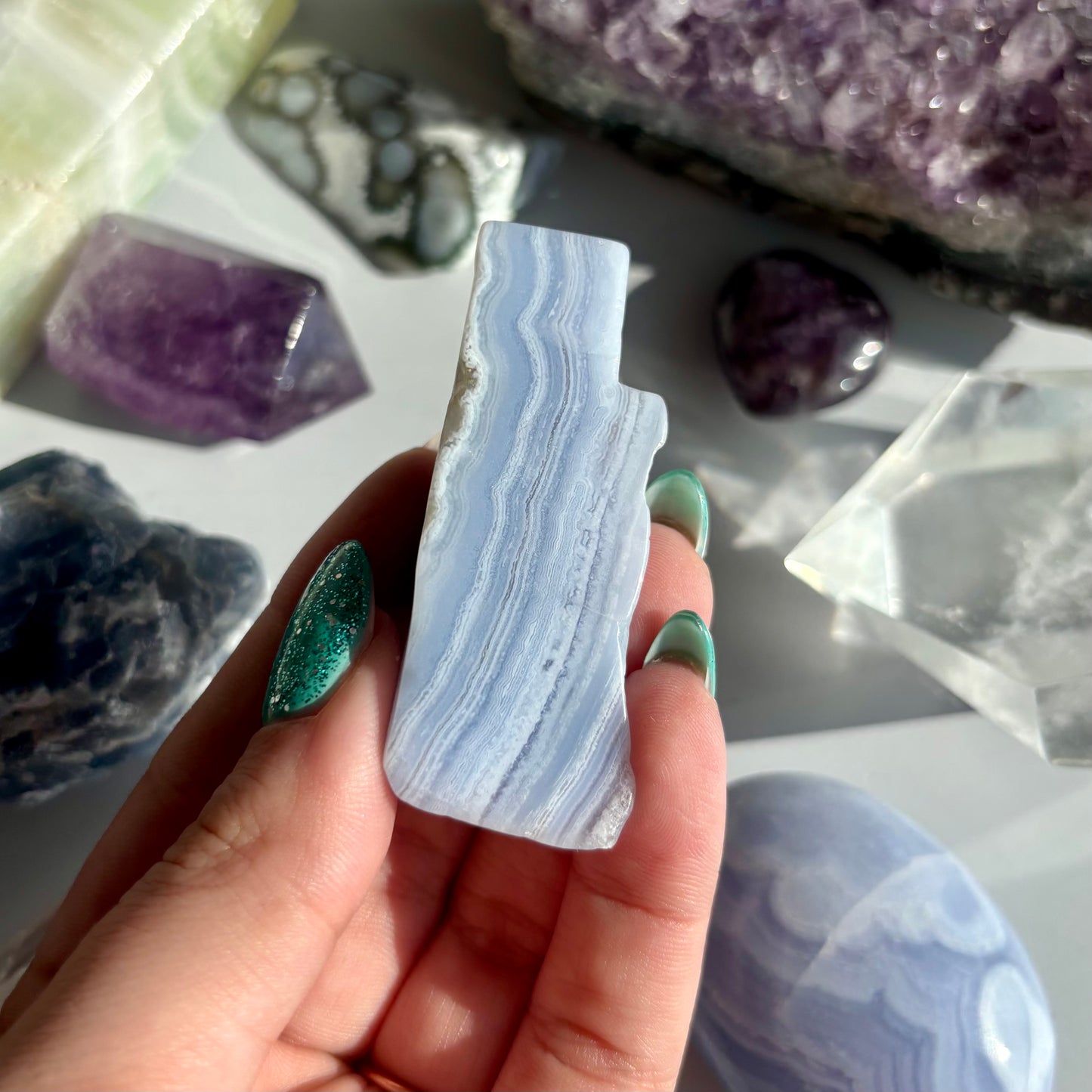 BLUE LACE AGATE FREEFORM