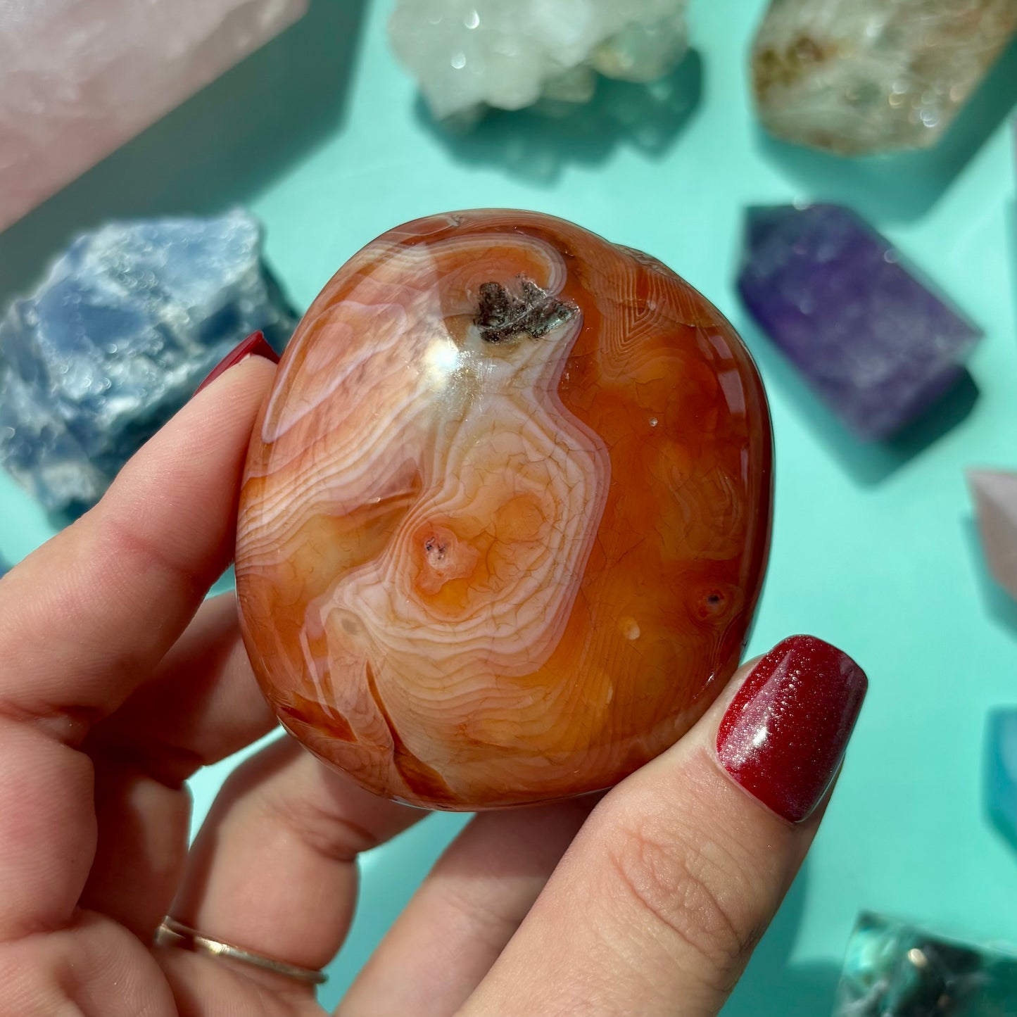 CARNELIAN PALMSTONES