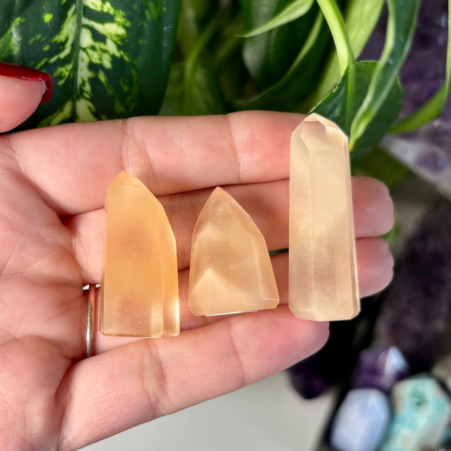 AMPHIBOLE QUARTZ TOWERS