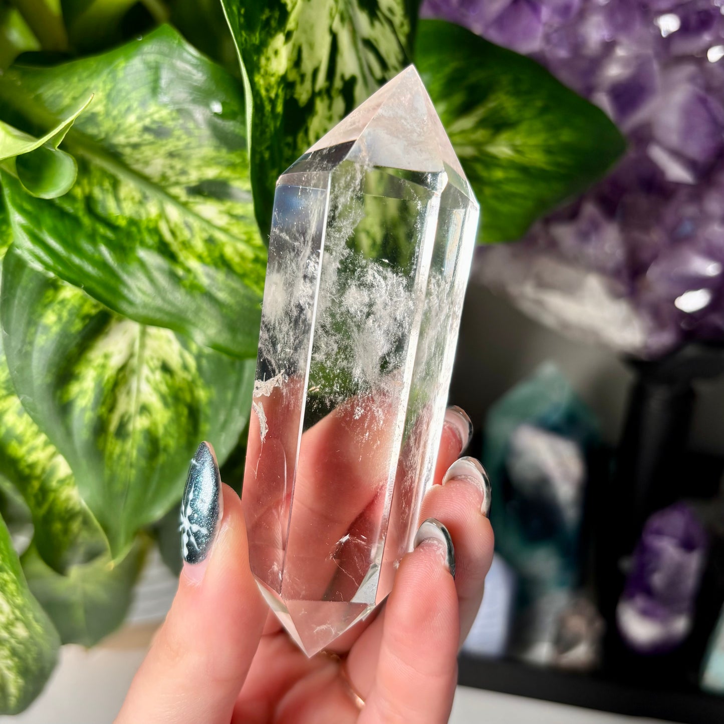 CLEAR QUARTZ DOUBLE TERMINATED POINTS