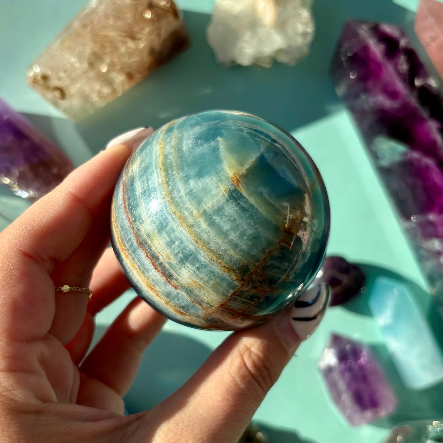BLUE ONYX SPHERES