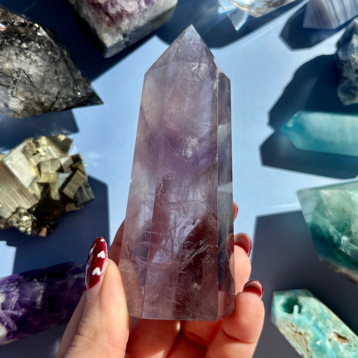 FINGERPRINT AMETHYST TOWER