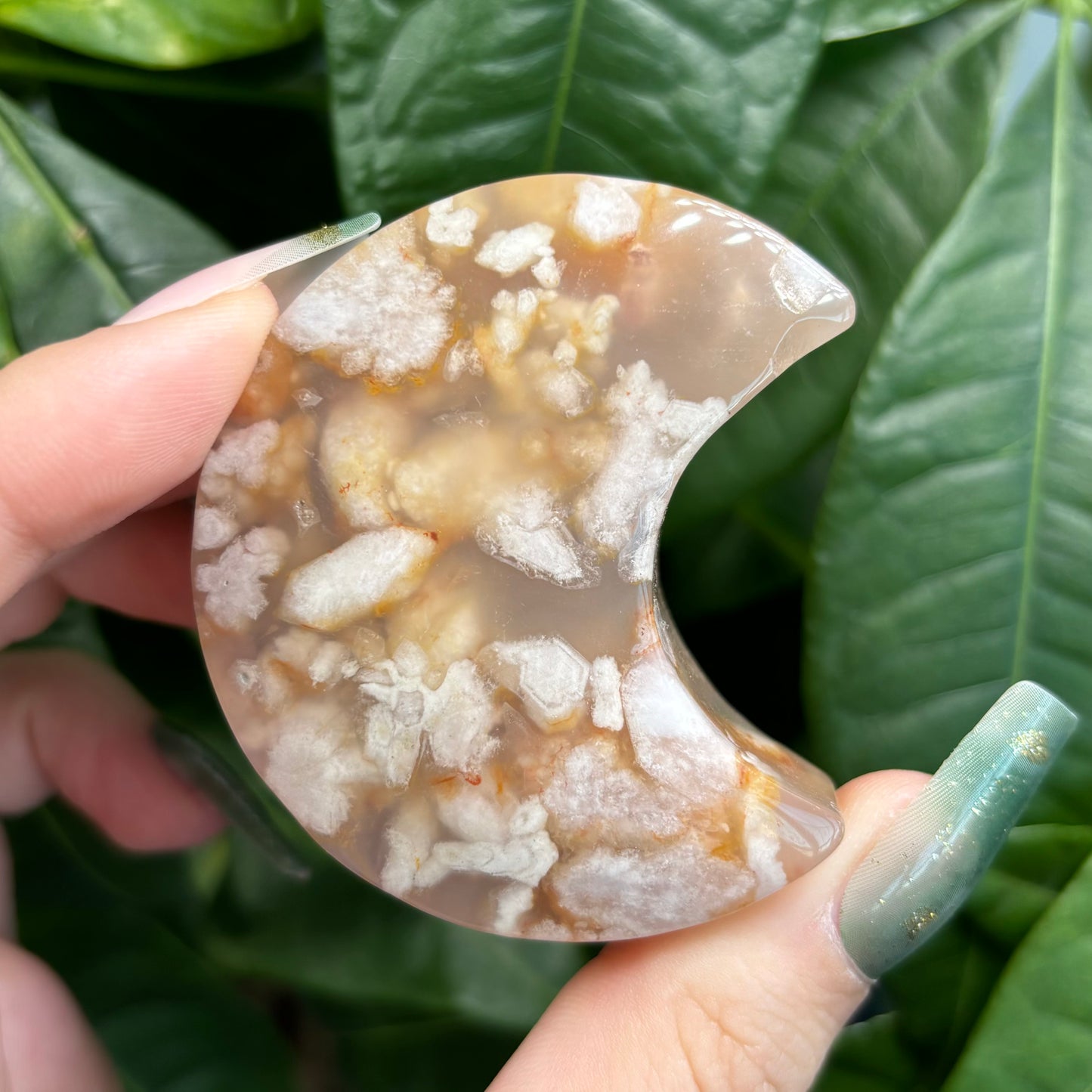 FLOWER AGATE MOON