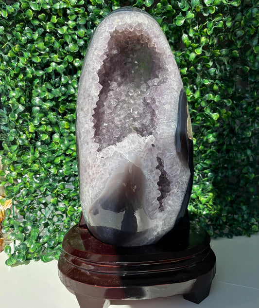 XL AGATE AMETHYST EGG - 777