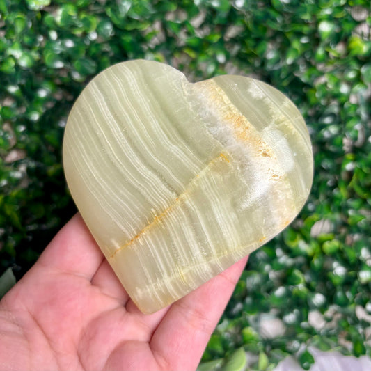 GREEN ONYX HEART
