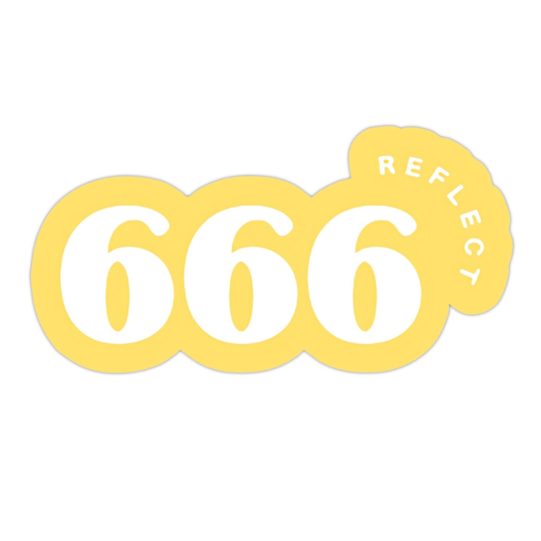 666 REFLECT STICKER 💫