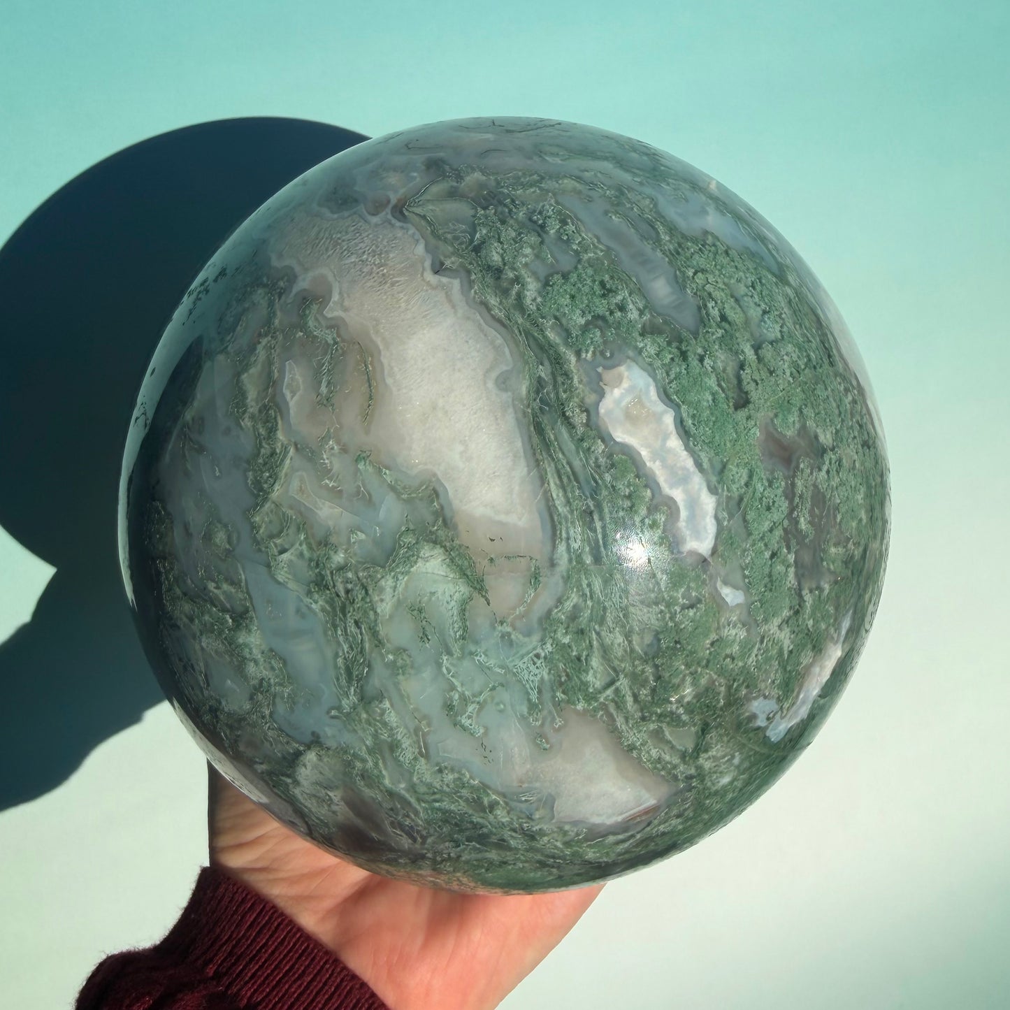 MOSS AGATE SPHERE - 377