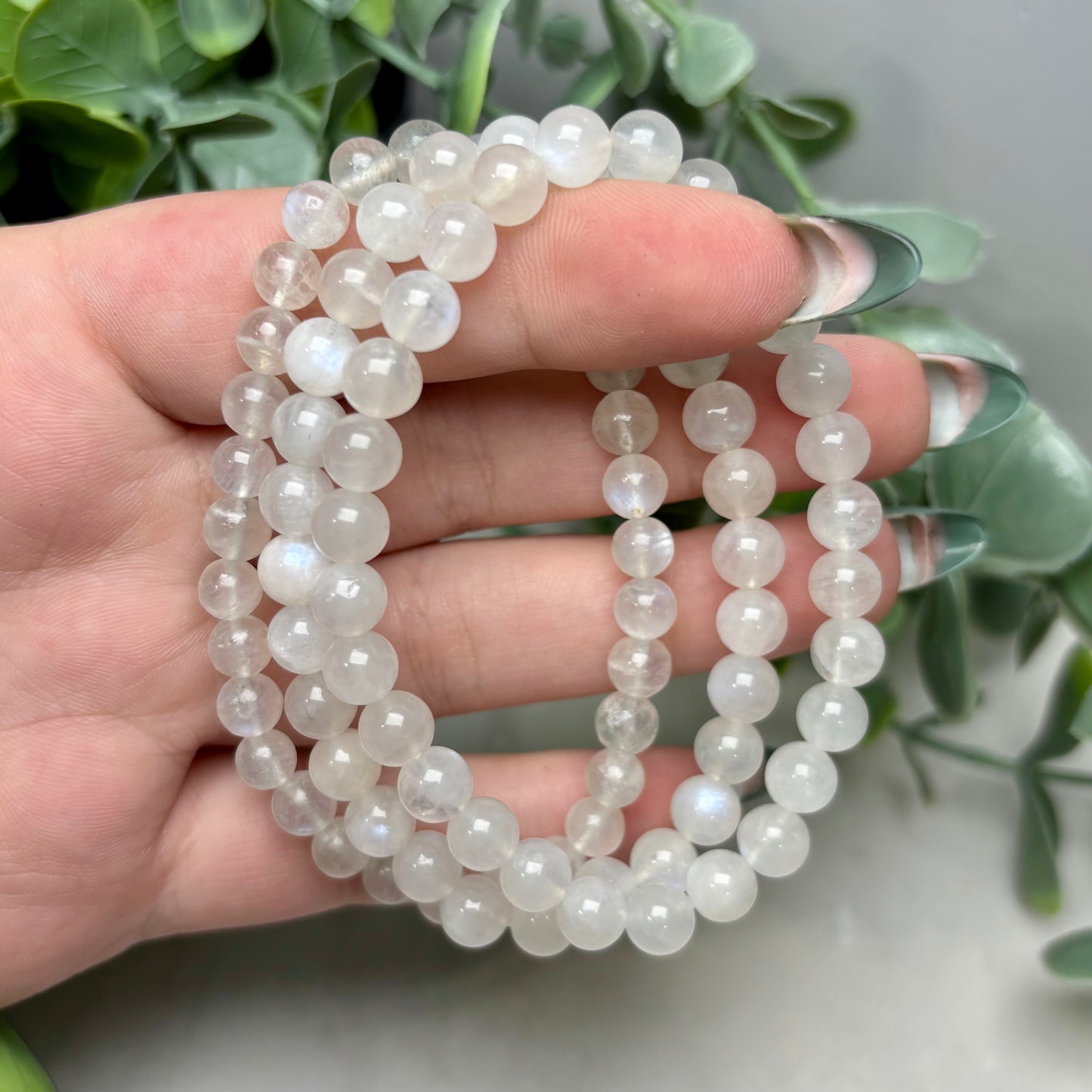 RAINBOW MOONSTONE BRACELET (6MM)