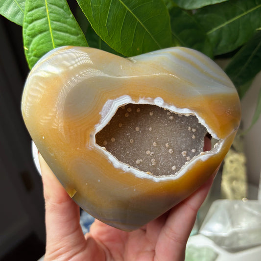 AGATE DRUZY HEART