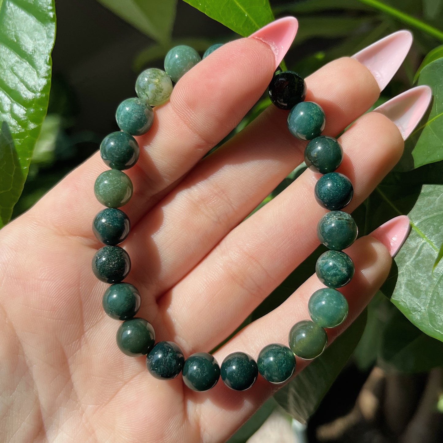 MOSS AGATE BRACELET 🌿