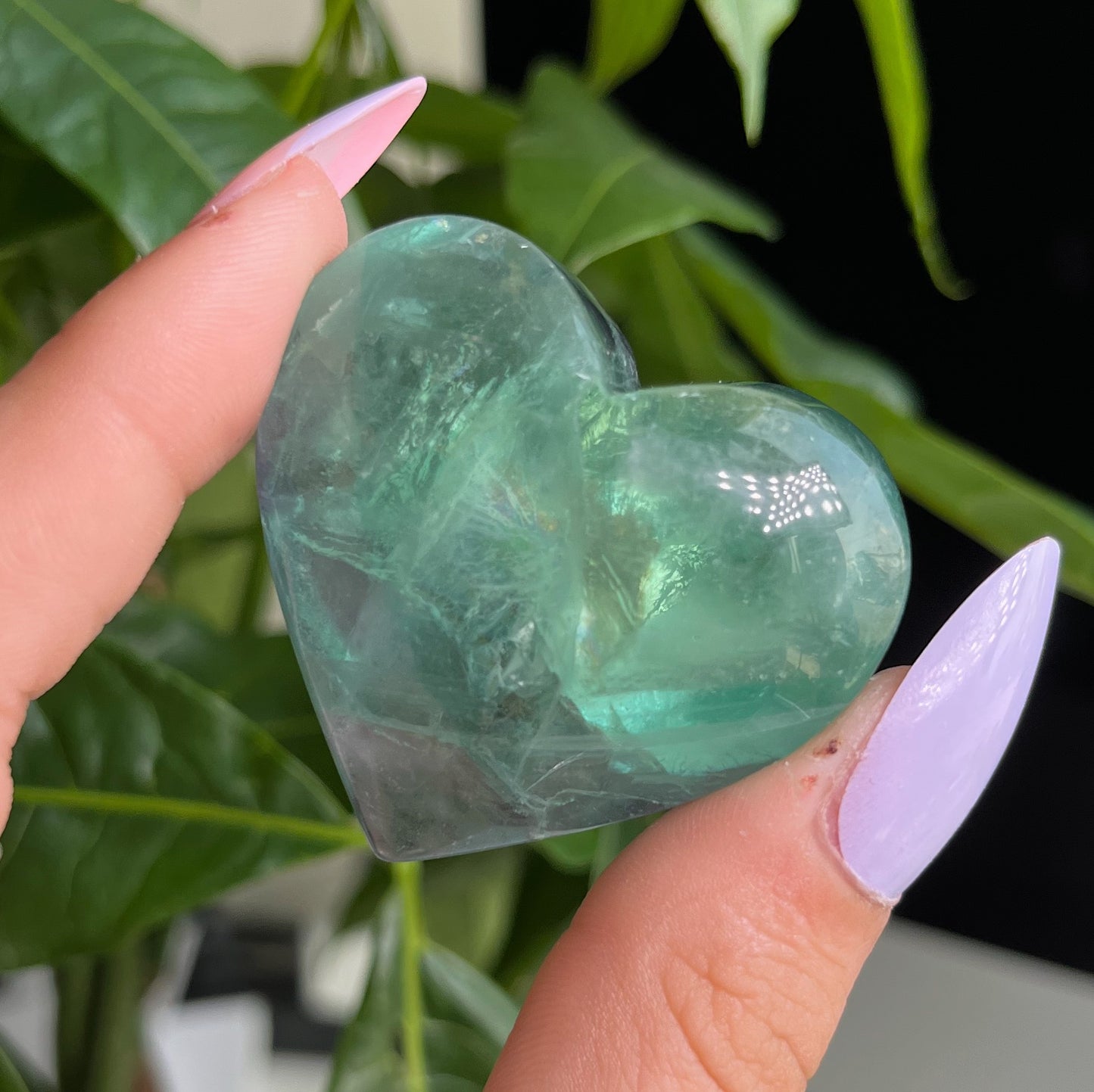 FLUORITE HEART