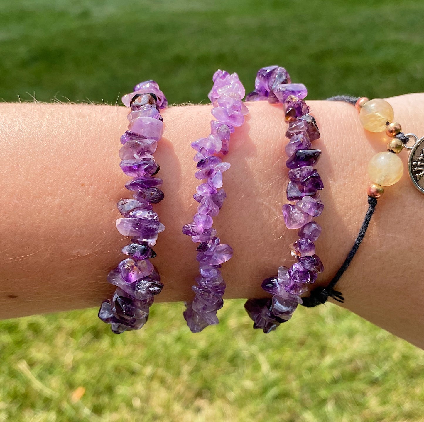 AMETHYST CHIP BRACELET