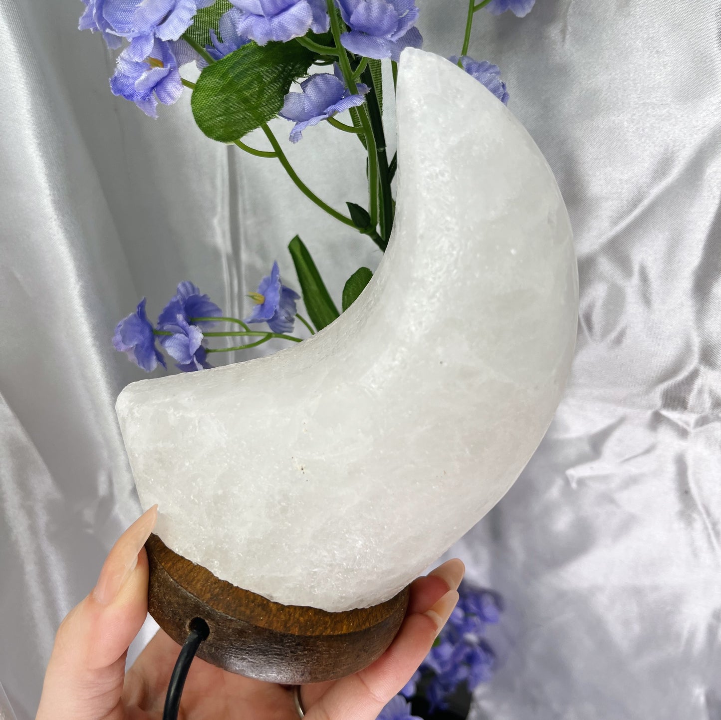 SELENITE MOON LAMP